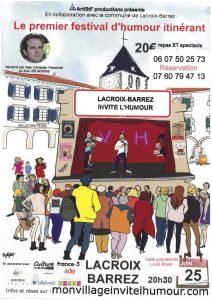 festival humour itinérant Lacroix-Barrez