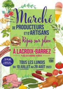 Marche producteurs artisans-Lacroix-Barrez